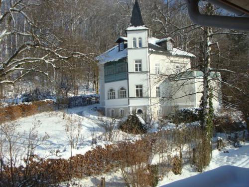 Villa in der Nachbarschaft im Winter